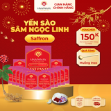  Set 15 hộp nhỏ Yến sào Sâm Ngọc Linh - Yến sào Khánh Hòa chưng sẵn 35% (hộp 70ml) 