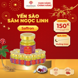  Set 12 hũ Yến sào Sâm Ngọc Linh - Yến sào Khánh Hòa chưng sẵn 35% (hũ 70ml) 