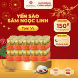  Gói 30 hũ Yến sào Sâm Ngọc Linh - Yến sào Khánh Hòa chưng sẵn 35% (hũ 70ml) 
