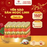 Gói 50 hũ Yến sào Sâm Ngọc Linh - Yến sào Khánh Hòa chưng sẵn 35% (hũ 70ml) 