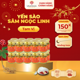  Gói 20 hũ Yến sào Sâm Ngọc Linh - Yến sào Khánh Hòa chưng sẵn 35% (hũ 70ml) 