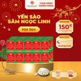  Gói 30 hộp nhỏ Yến sào Sâm Ngọc Linh - Yến sào Khánh Hòa chưng sẵn 35% (hộp 70ml) 