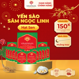  Gói 50 hộp nhỏ Yến sào Sâm Ngọc Linh - Yến sào Khánh Hòa chưng sẵn 35% (hộp 70ml) 