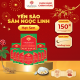  Set 12 hộp nhỏ Yến sào Sâm Ngọc Linh - Yến sào Khánh Hòa chưng sẵn 35% (hộp 70ml) 