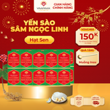  Gói 20 hộp nhỏ Yến sào Sâm Ngọc Linh - Yến sào Khánh Hòa chưng sẵn 35% (hộp 70ml) 