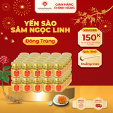  Gói 50 hũ Yến sào Sâm Ngọc Linh - Yến sào Khánh Hòa chưng sẵn 35% (hũ 70ml) 