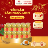  Gói 20 hũ Yến sào Sâm Ngọc Linh - Yến sào Khánh Hòa chưng sẵn 35% (hũ 70ml) 