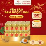  Gói 30 hũ Yến sào Sâm Ngọc Linh - Yến sào Khánh Hòa chưng sẵn 35% (hũ 70ml) 