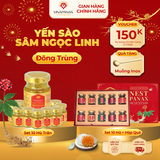  Set 10 hũ Yến sào Sâm Ngọc Linh - Yến sào Khánh Hòa chưng sẵn 35% (hũ 70ml) 