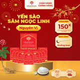  Set 10 hộp nhỏ Yến sào Sâm Ngọc Linh - Yến sào Khánh Hòa chưng sẵn 35% (hộp 70ml) 