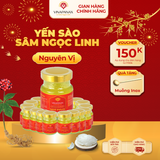  Set 15 hũ Yến sào Sâm Ngọc Linh - Yến sào Khánh Hòa chưng sẵn 35% (hũ 70ml) 