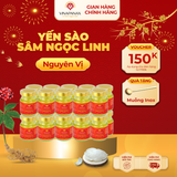  Gói 20 hũ Yến sào Sâm Ngọc Linh - Yến sào Khánh Hòa chưng sẵn 35% (hũ 70ml) 