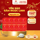  Gói 20 hộp nhỏ Yến sào Sâm Ngọc Linh - Yến sào Khánh Hòa chưng sẵn 35% (hộp 70ml) 