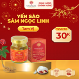  Hộp quà tặng 6 hũ Yến sào Sâm Ngọc Linh Nest Panax - Yến sào Khánh Hòa chưng sẵn 35% (6 hũ x70ml) 