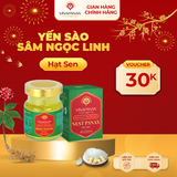  Hộp quà tặng 6 hũ Yến sào Sâm Ngọc Linh Nest Panax - Yến sào Khánh Hòa chưng sẵn 35% (6 hũ x70ml) 