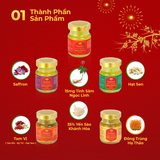  Set 12 hũ Yến sào Sâm Ngọc Linh - Yến sào Khánh Hòa chưng sẵn 35% (hũ 70ml) 