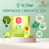  Bột uống detox thải độc gan Sâm Ngọc Linh D'tox Panax (Hộp 15 gói x 10g) 