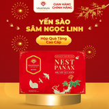  Vỏ hộp quà tặng cao cấp 10 hũ đựng Sâm Ngọc Linh Yến sào Khánh Hòa có nam châm và quai xách (hũ 70ml) 