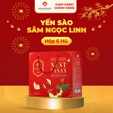  Hộp 6 hũ Yến sào Sâm Ngọc Linh Nest Panax - Yến sào Khánh Hòa chưng sẵn 35% (6 hũ x70ml) 