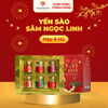  Vỏ hộp 6 hũ đựng Sâm Ngọc Linh Yến sào Khánh Hòa có quai xách (hũ 70ml) 
