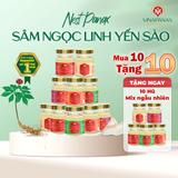  [Mua 10 Tặng 10] Sâm Ngọc Linh Yến sào Khánh Hòa 35% Nest Panax hỗ trợ ngủ ngon, bồi bổ cơ thể (hũ 70ml) 