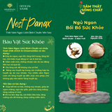  Hũ Sâm Ngọc Linh Yến sào Khánh Hòa 35% Nest Panax hỗ trợ ngủ ngon, bồi bổ cơ thể (1 hũ x 70ml) 