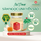  [Mua 1 Tặng 1] Hộp quà tặng cao cấp 10 hũ Sâm Ngọc Linh Yến sào Khánh Hòa 35% Nest Panax 70ml 