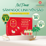  [Mua 1 Tặng 2] Hộp quà tặng cao cấp Sâm Ngọc Linh Yến sào Khánh Hòa 35% Nest Panax (10 hũ x70ml) Tặng Beauty + D'tox 