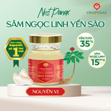  Hộp quà tặng 6 hũ Sâm Ngọc Linh Yến sào Khánh Hòa 35% Nest Panax hỗ trợ ngủ ngon, bồi bổ cơ thể (hũ 70ml) 