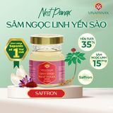  Saffron - Combo Sâm Ngọc Linh Yến sào Saffron Nest Panax hỗ trợ ngủ ngon, bồi bổ cơ thể hũ 70ml (Yến sào 35%) 