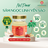  Hộp 6 hũ Sâm Ngọc Linh Yến sào Khánh Hòa 35% Nest Panax hỗ trợ ngủ ngon, bồi bổ cơ thể (hũ 70ml) 