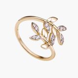  Nhẫn Bạc đính đá ECZ Swarovski 