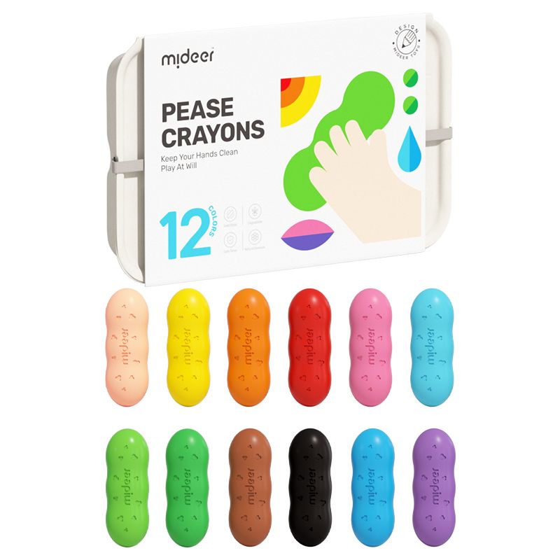 Màu sáp hạt đậu Mideer 8-12 màu