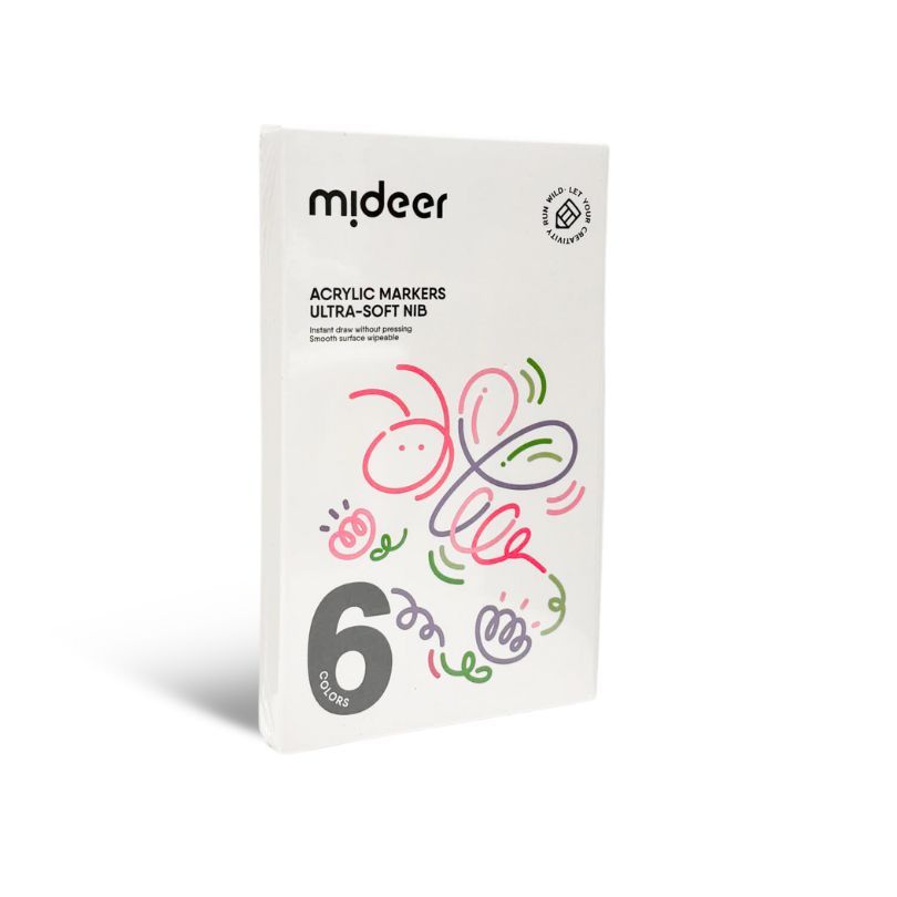 Bút màu dạ acrylic Mideer 6-12-24 màu