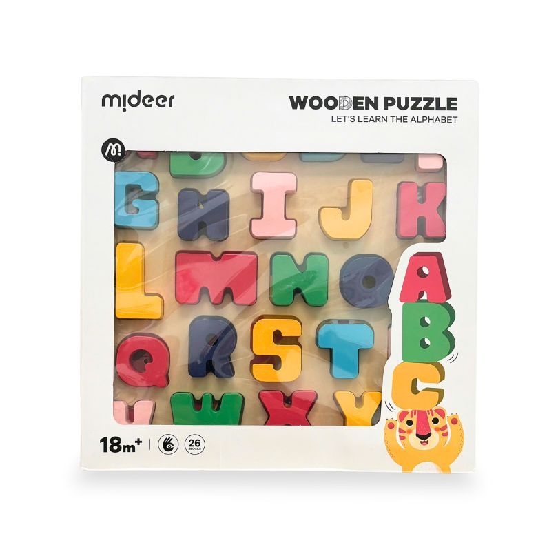 Bộ chữ cái tiếng Anh bằng gỗ Mideer