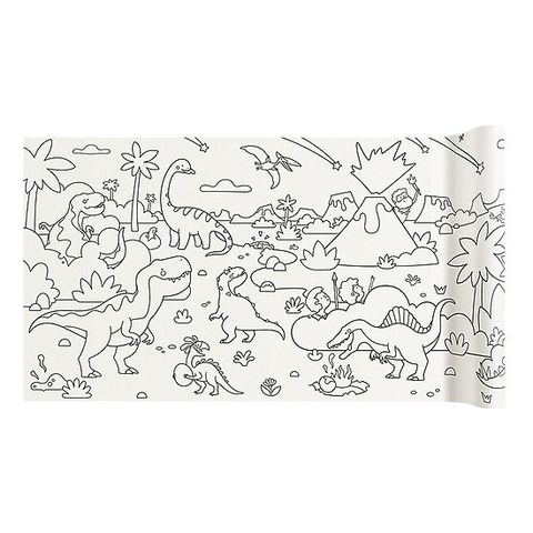  Cuộn tranh tô màu Khủng Long Mideer 4 mét 