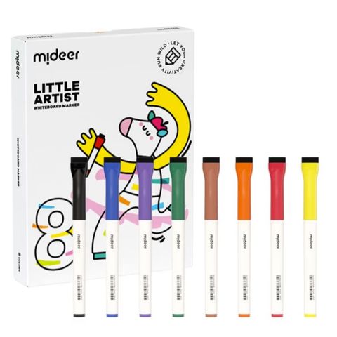  Bút lông viết bảng xóa được Mideer 8 màu 
