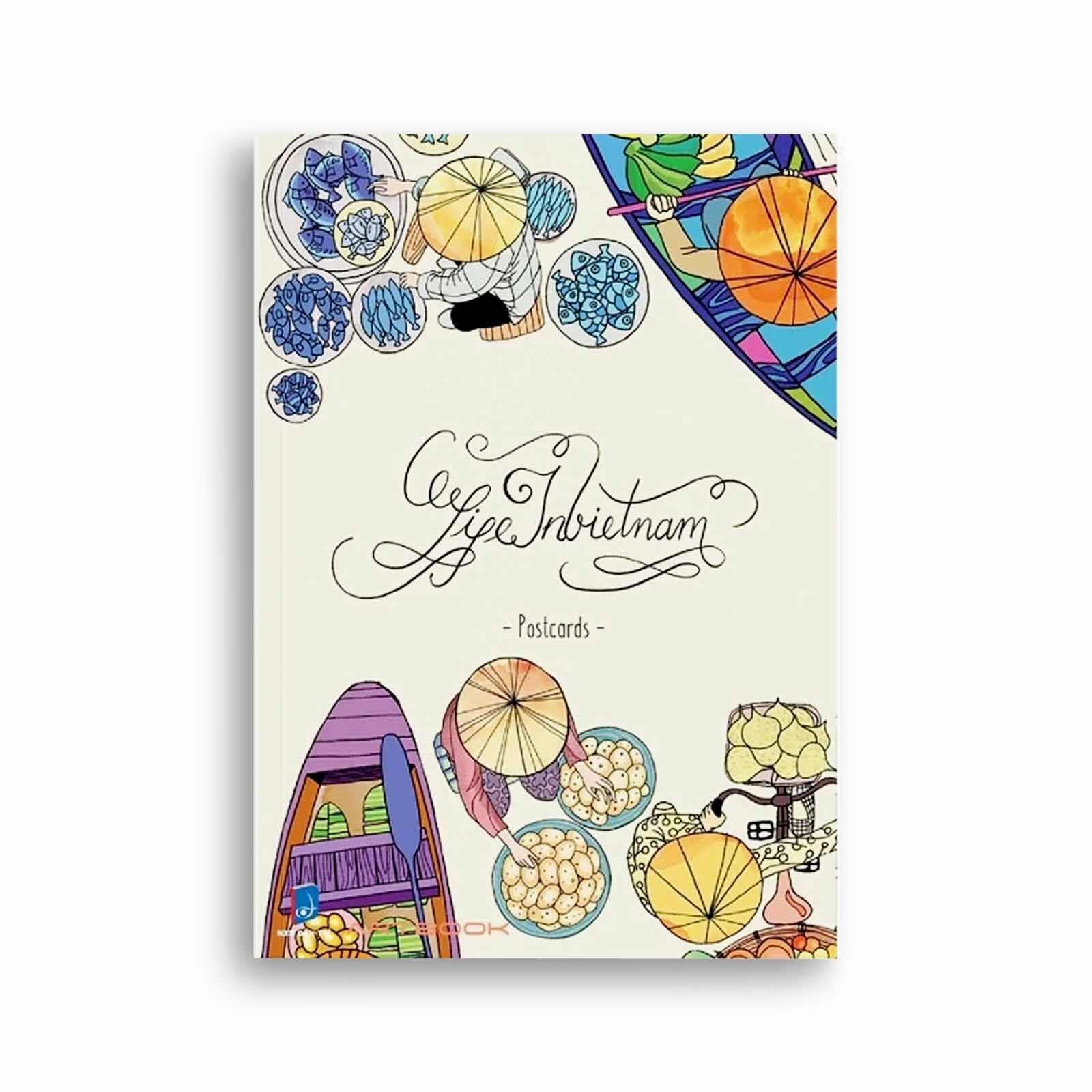 Life In Vietnam Collectible Postcards (20 Pages)