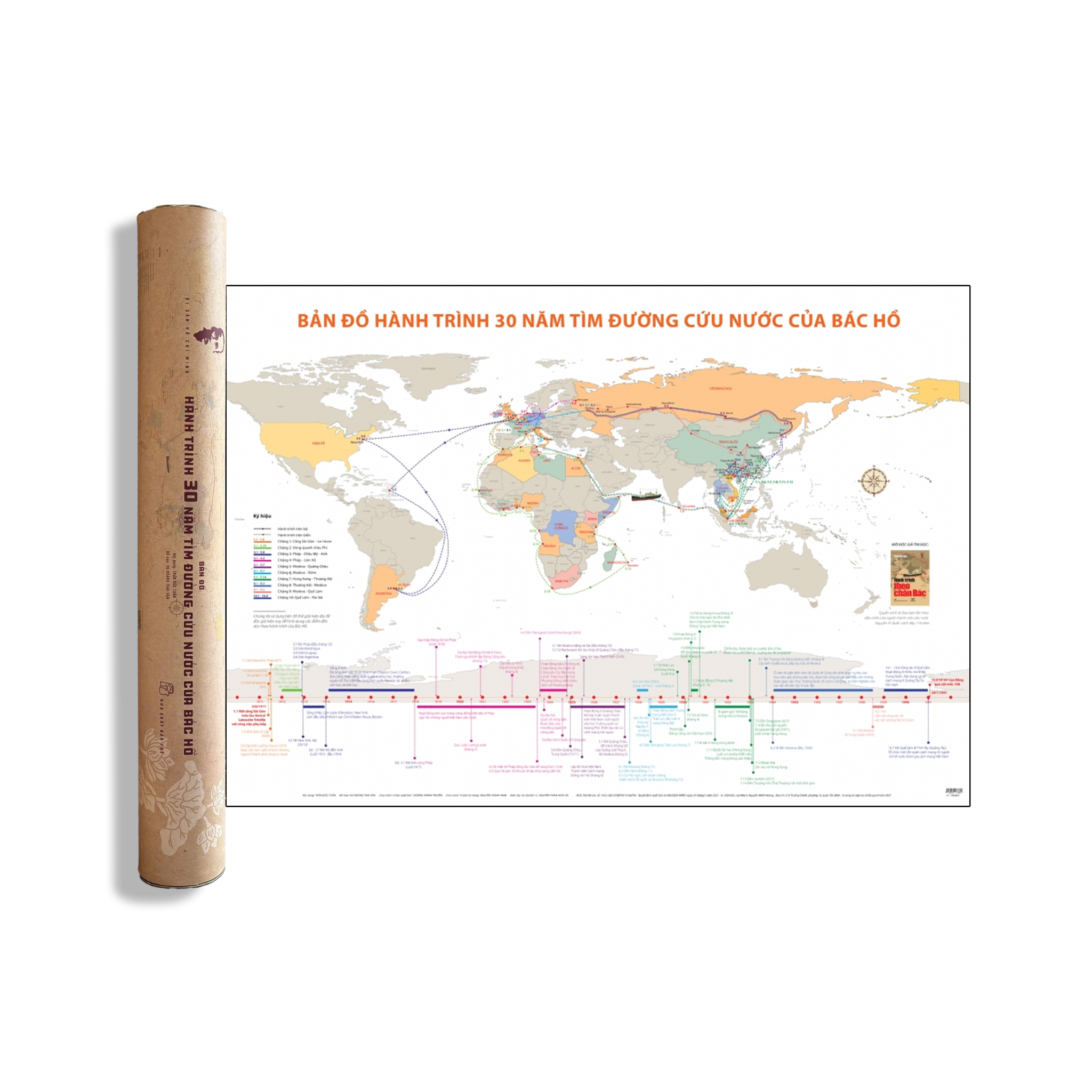 Bản Đồ Hành Trình 30 Năm Tìm Đường Cứu Nước Của Bác Hồ