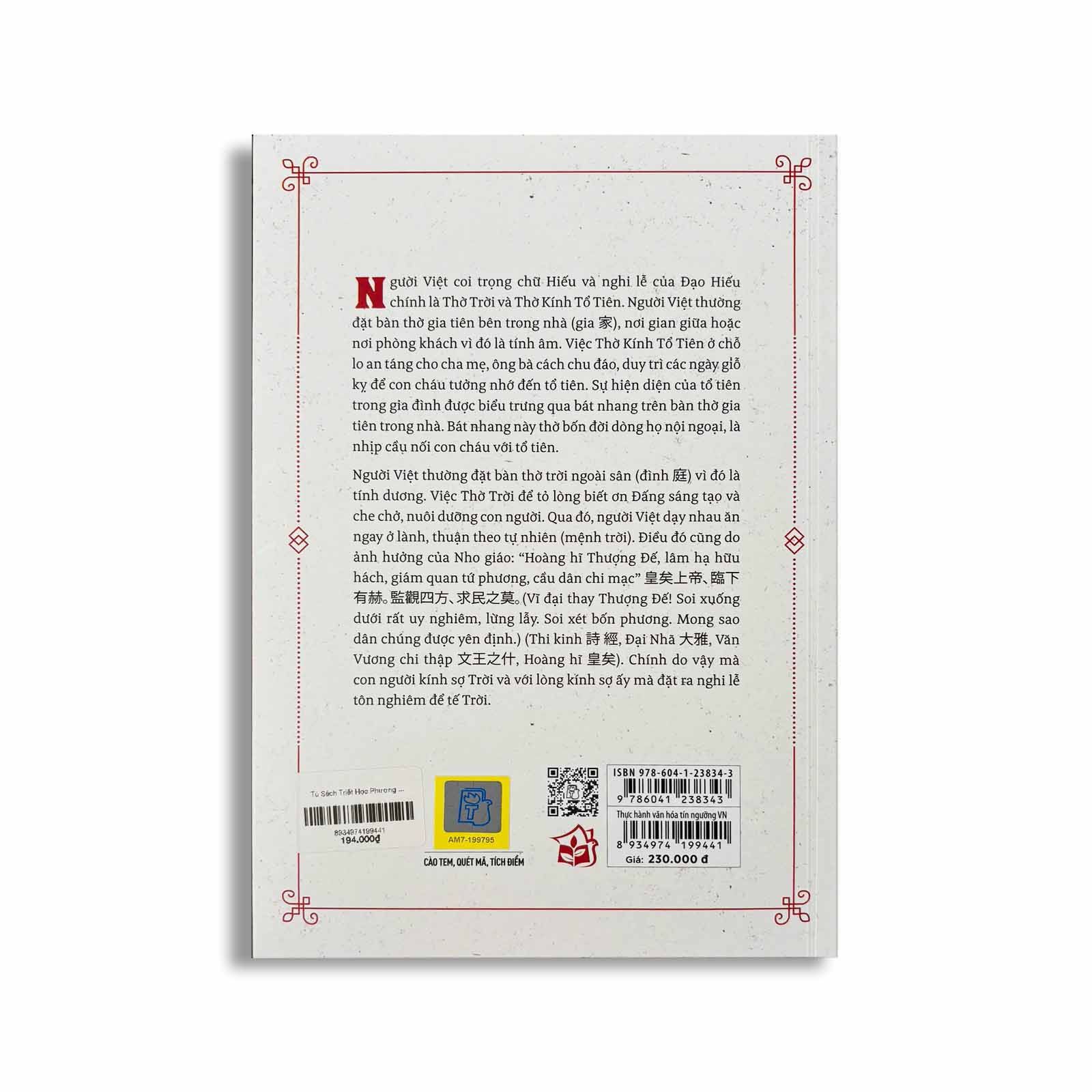 Tủ Sách Triết Học Phương Đông - Thực Hành Văn Hóa Tín Ngưỡng Việt Nam