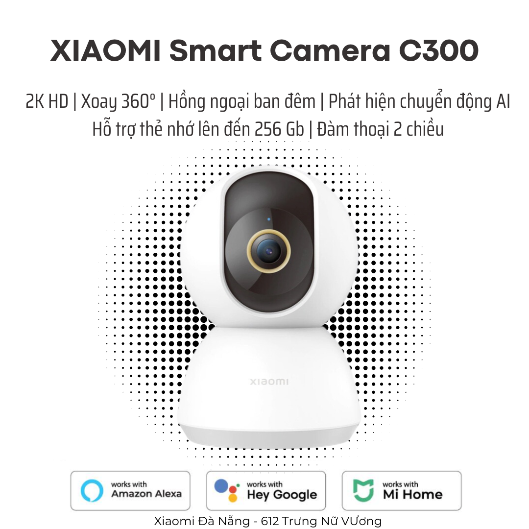 Câmera Xiaomi Smart Câmera C300 XMC01 360° Wifi - Branco