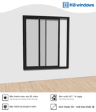  Cửa sổ lùa 2 cánh 
