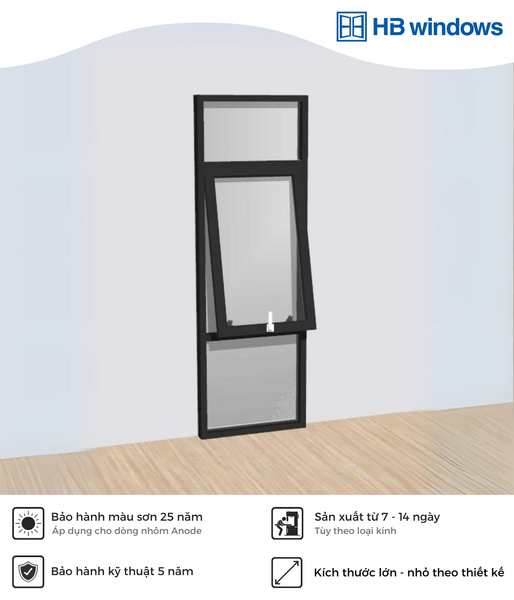 Cửa sổ hất 1 cánh