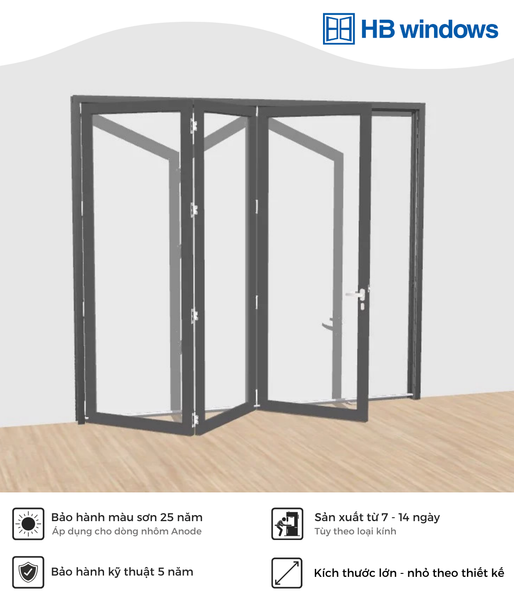 Cửa đi xếp trượt