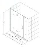  Vách kính phòng tắm 180 độ 