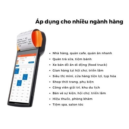 Máy Bán Hàng Pos Cầm Tay Sunmi V2 Pro