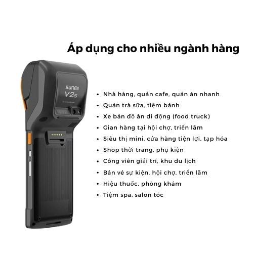 Máy Bán Hàng Pos Cầm Tay Sunmi V2S