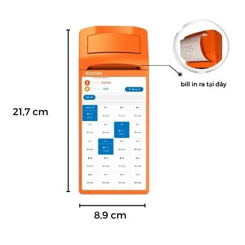 Máy Bán Hàng Pos Cầm Tay Sunmi V1S