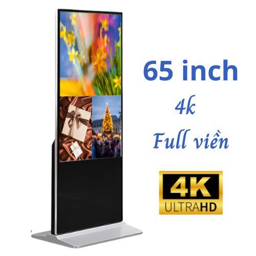 Màn Hình Quảng Cáo Chân Đứng Siêu Mỏng Thin 65THVIEW 65 inch