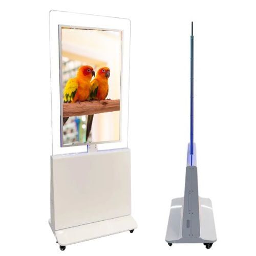 Màn Hình Quảng Cáo Chân Đứng Viền Kính model IS-AD55C